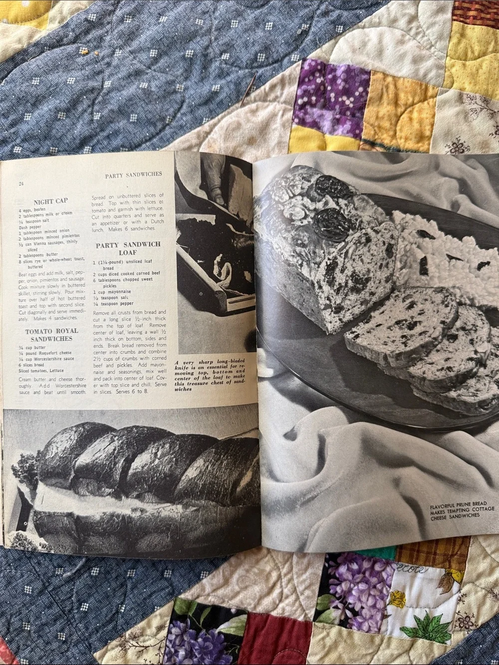 1953 Vintage Cookbook Lot Salads & Sandwiches Mid Century